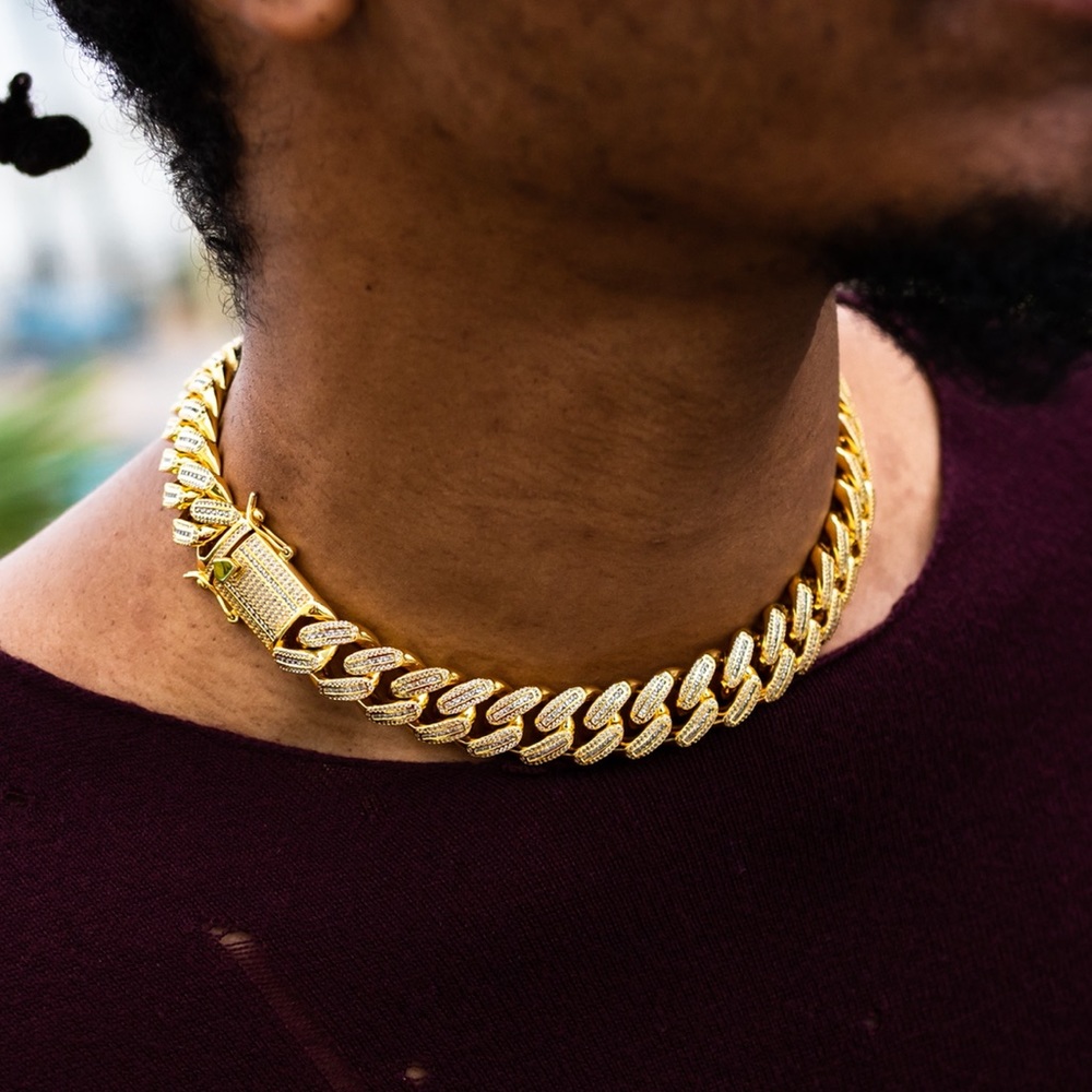18MM Iced Out Cuban Link